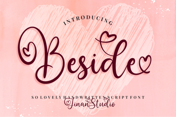 Beside Script: A Handwritten Font for Romantic Designs