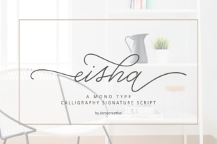 Eisha Script: The Modern Handwritten Font for Elegant Projects