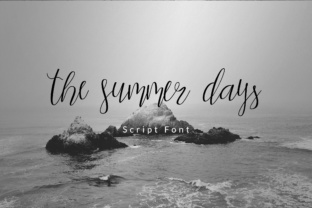 Embrace Warmth: The Summer Days Script Font