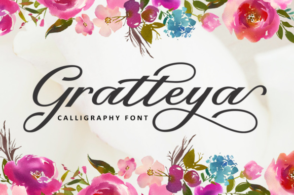 Gratteya Script: A Sweet Calligraphy Font for Elegant Branding