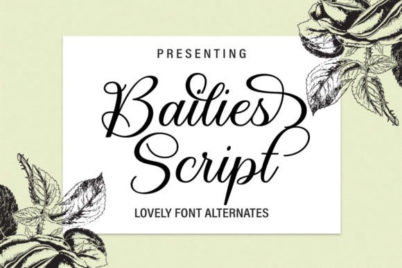 Introducing Bailies Script: A Touch of Elegance
