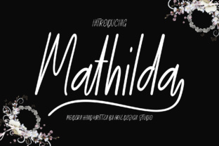 Mathilda Script: The Modern Handwritten Font for Elegant Design