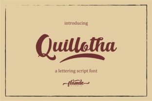 Quillotha Script: A Handmade Lettering Script for Authentic Design
